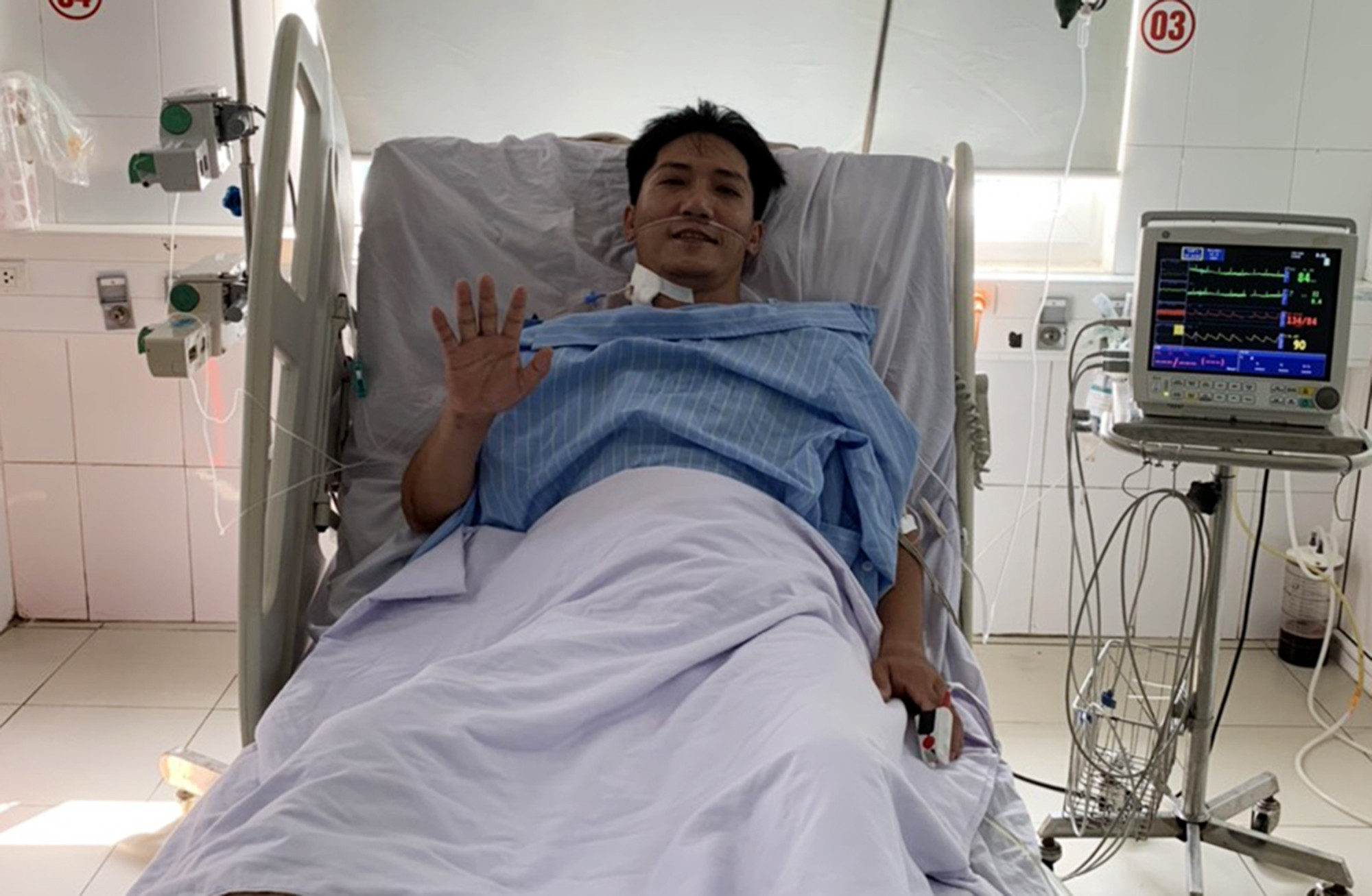 Đến nay, sức khỏe của bệnh nhân Nguyễn Đức Thanh đã được phục hồi tốt. Ảnh: Tất Ngọc