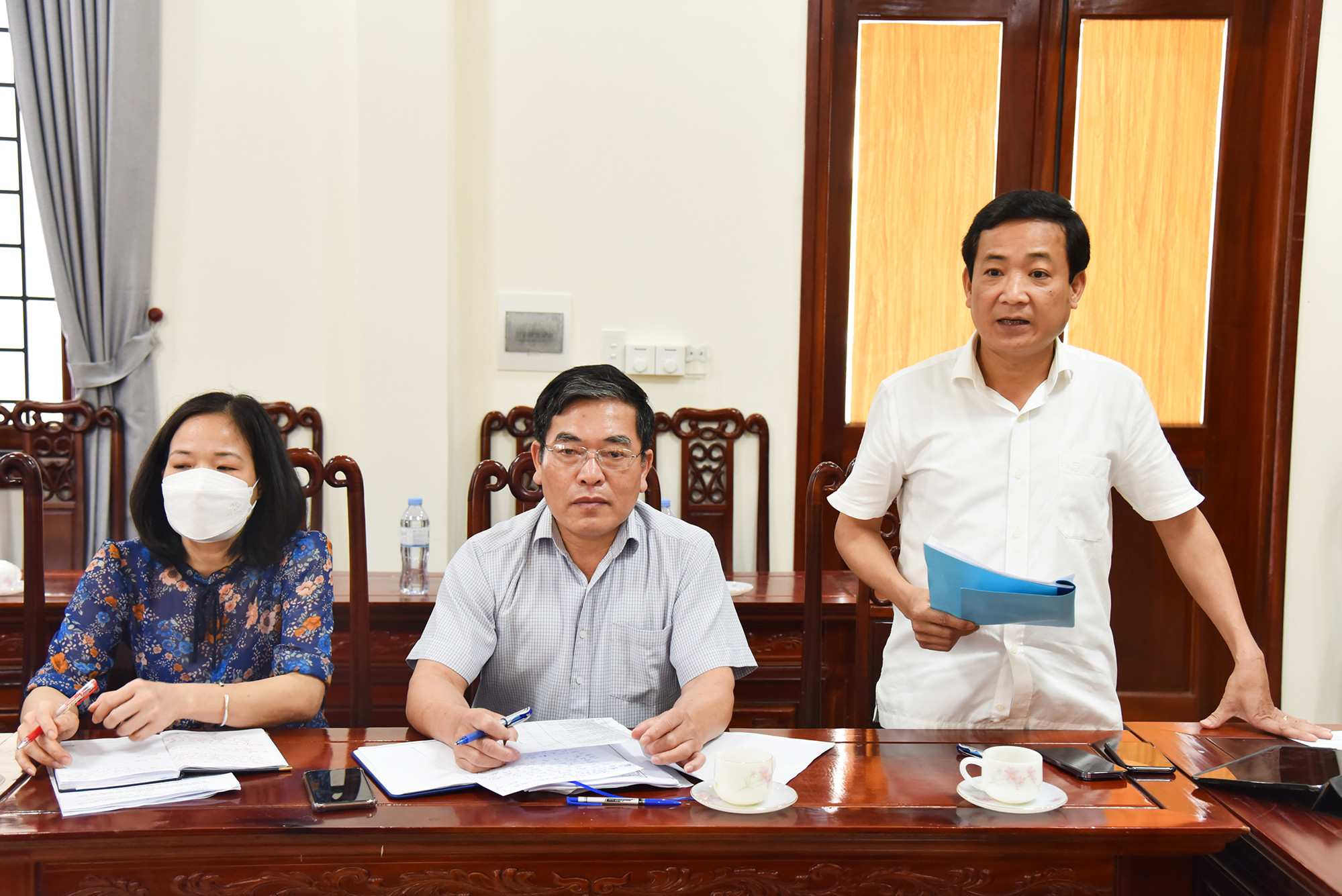 Chủ tịch UBND thị xã Thái Hòa Phạm Chí Kiên nhấn mạnh công tác đào tạo phát triển nguồn nhân lực 