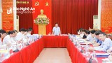 Ban Thường vụ Tỉnh ủy Nghệ An họp phiên thường kỳ tháng 4
