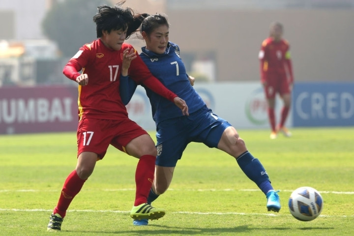 Thái Thị Thảo (số 17) cùng ĐT nữ Việt Nam giành quyền dự World Cup 2023.