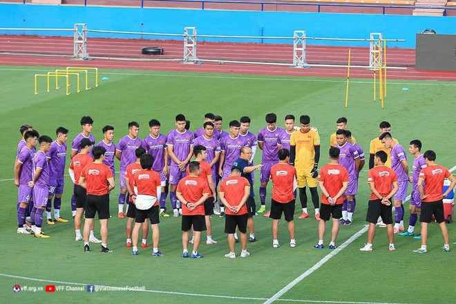 HLV Park Hang-seo cho U23 Việt Nam tập kín, tránh mọi sự nhòm ngó (Ảnh: VFF)