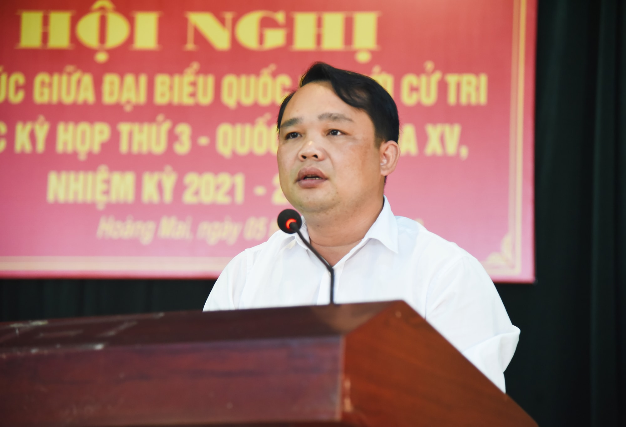 Phó Chủ tịch UBND thị xã Hoàng Mai Phạm Văn Hào -