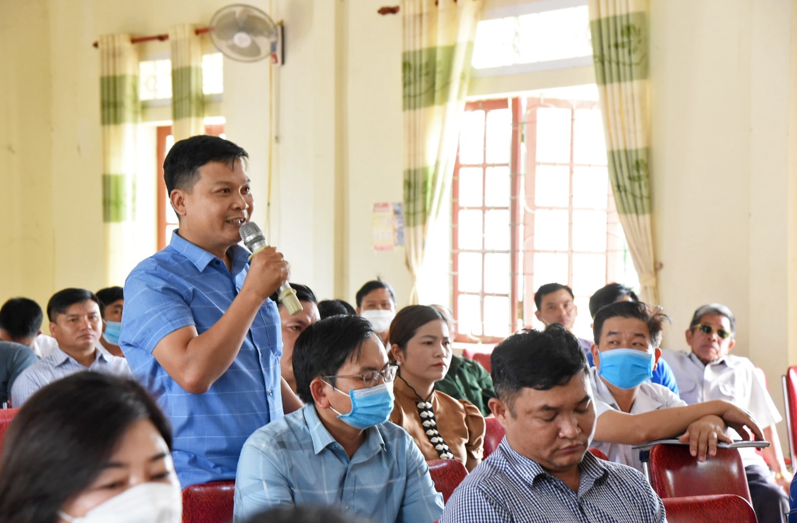 7 cử tri với 10 lượt ý kiến đã được phát biểu tại hội nghị chiều 6/5. Ảnh: TG