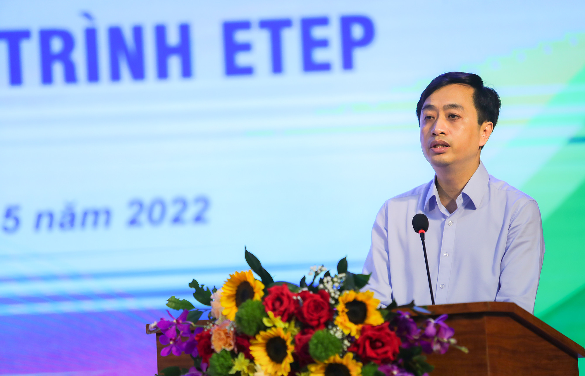 TS. Nguyễn Ngọc Dũng – Giám đốc BQL Chương trình ETEP (Bộ GD&ĐT) phát biểu tại hội nghị. Ảnh: Đức Anh