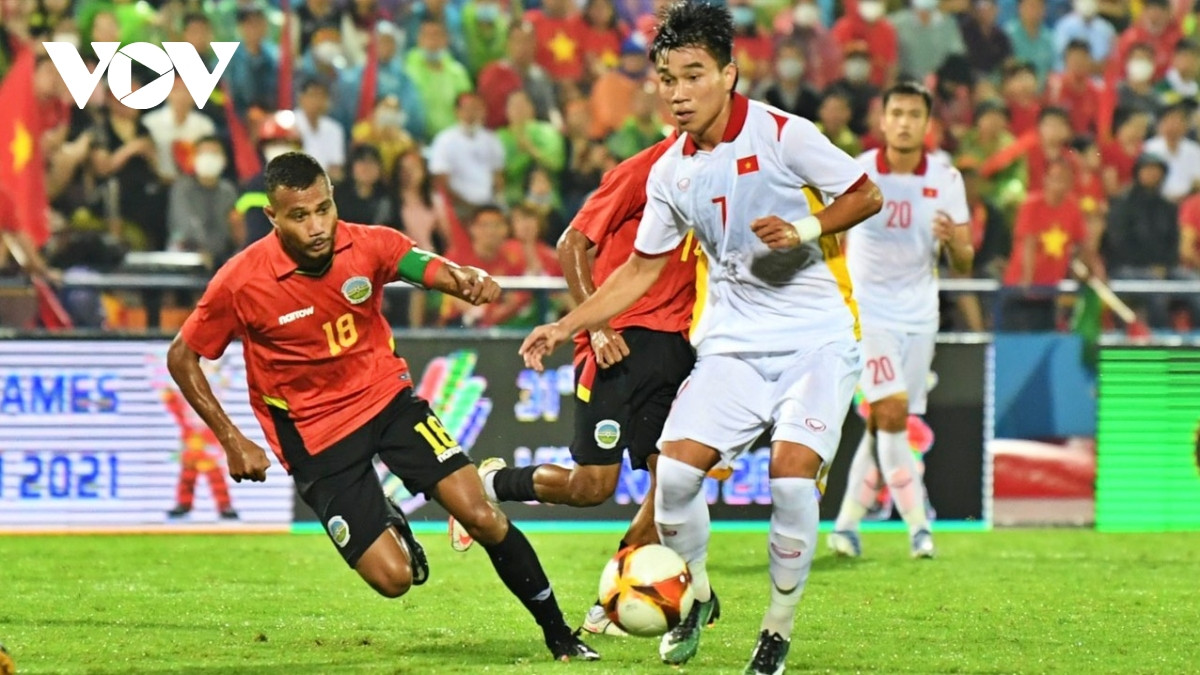 U23 Việt Nam gặp nhiều khó khăn trước U23 Timor Leste (Ảnh: Bảo Long).