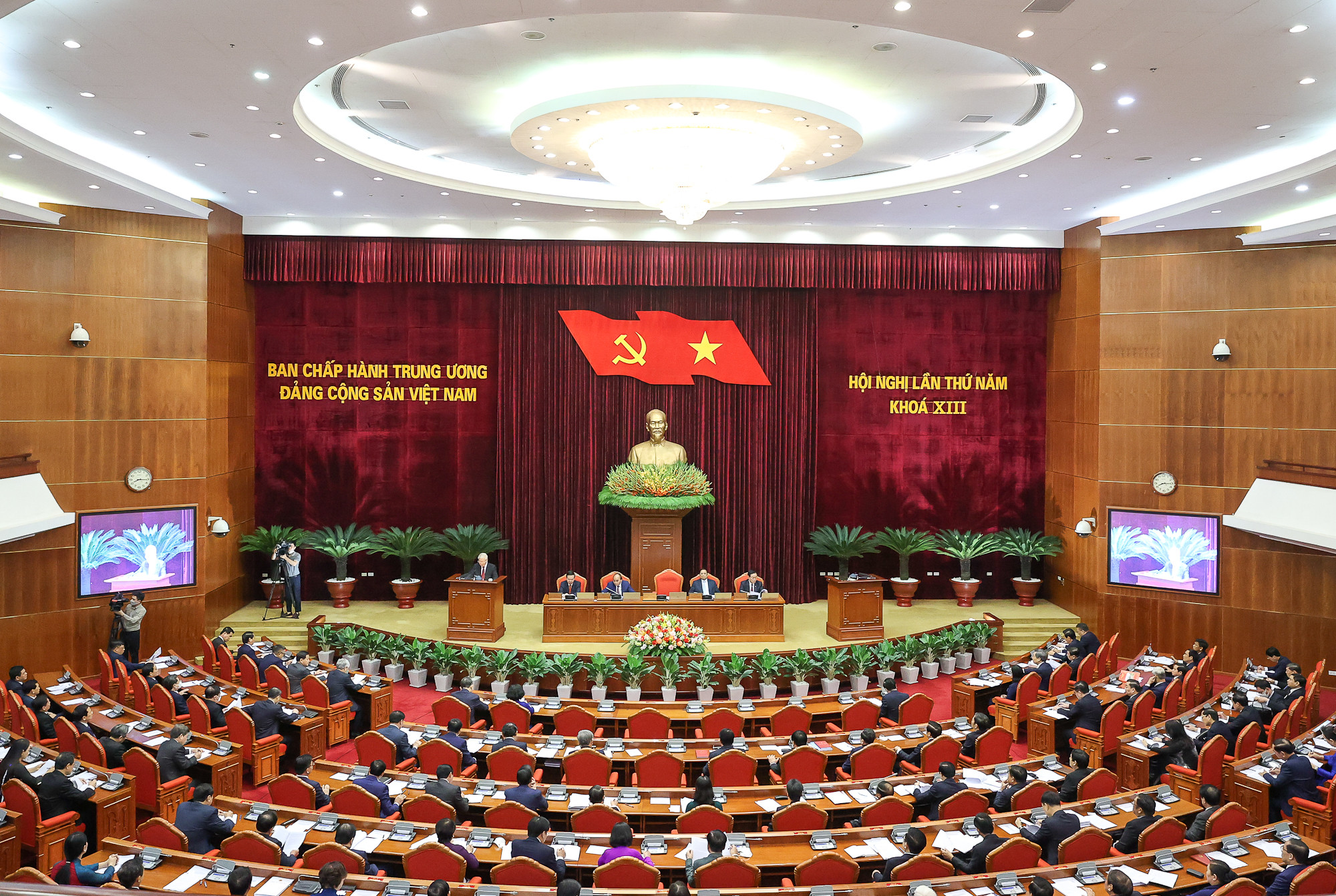 Quang cảnh Hội nghị Trung ương 5 khóa XIII của Ban Chấp hành Trung ương Đảng. Ảnh: Internet