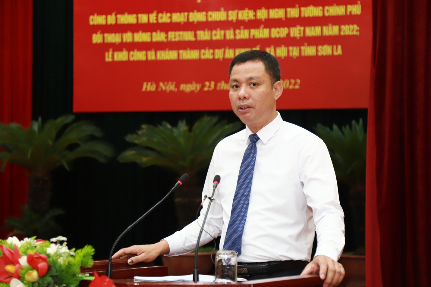 Ông Nguyễn Thành Công, Phó Chủ tịch UBND tỉnh Sơn La thông tin công tác chuẩn bị của tỉnh.