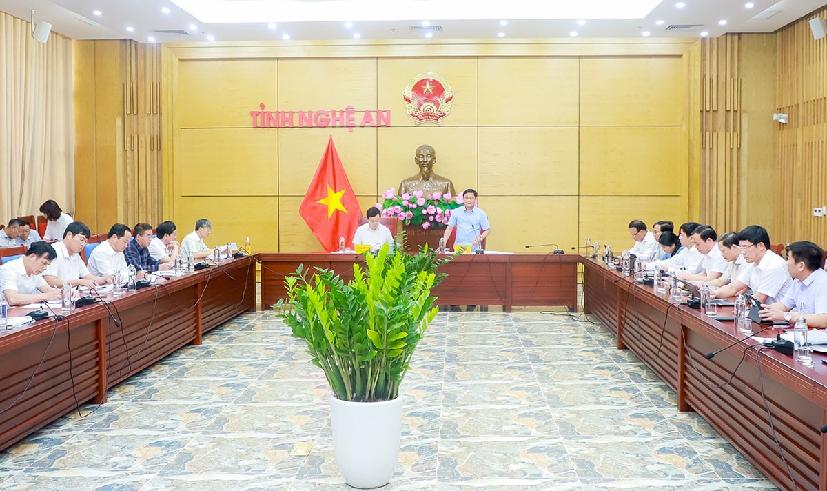 Đoàn giám sát chuyên đề của HĐND tỉnh làm việc với UBND tỉnh “về các dự án treo, dự án chậm tiến độ và dự án sử dụng đất không đúng mục đích trên địa bàn tỉnh Nghệ An