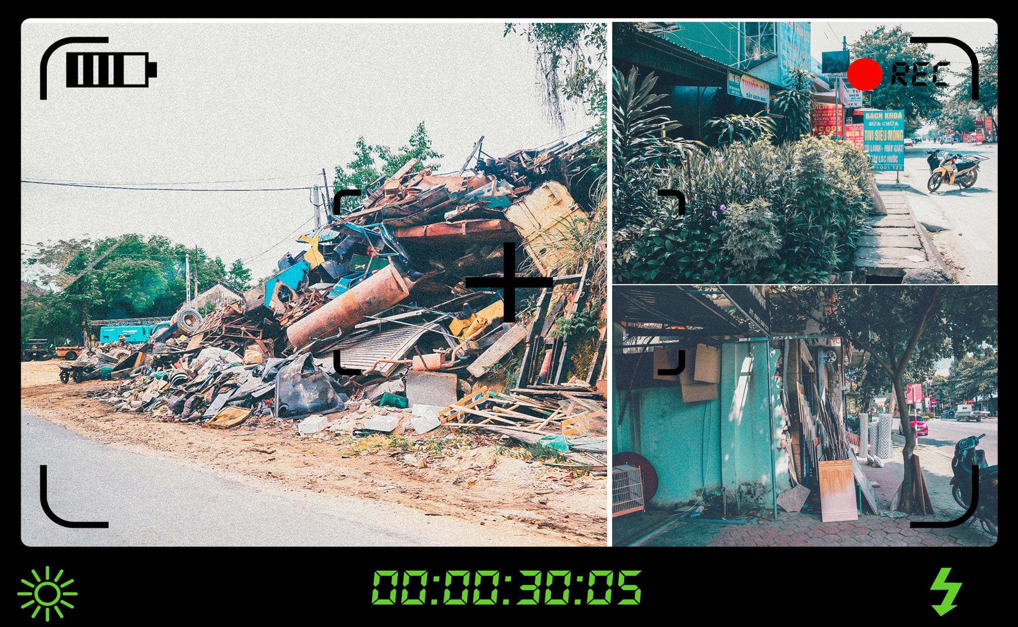 Phế liệu tràn ra cả hành lang tại xóm 12, xã Mỹ Thành (Yên Thành); một điểm nằm trong hành lang AGT nhưng chưa được đền bù để giải tỏa ở thị trấn Con Cuông; Điểm vướng mắc tại khối 4, thị trấn Con Cuông do lịch sử để lại.