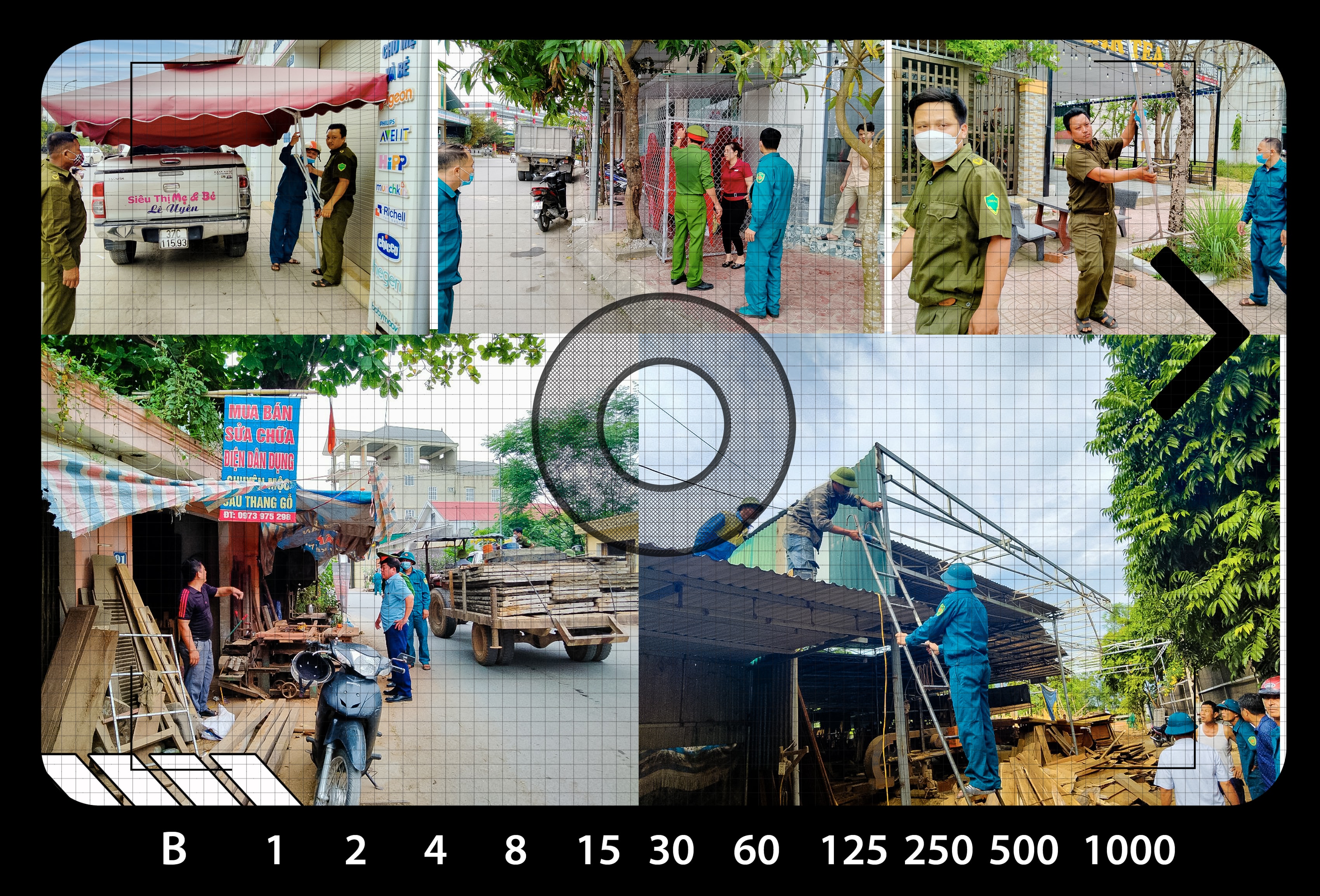 Xử lý vi phạm ở thị trấn Nam Đàn.