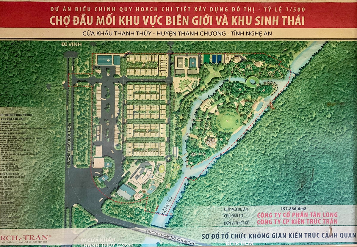 Dự án điều chỉnh quy hoạch chi tiết xây dựng chợ đầu mối khu vực biên giới và khu sinh thái Cửa khẩu Thanh Thủy.