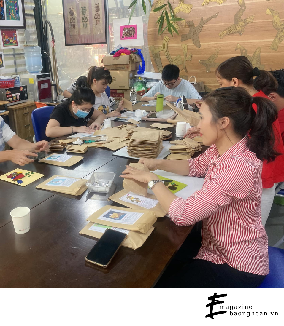 Xưởng sản xuất của chị Như Hoa và các đồng nghiệp.