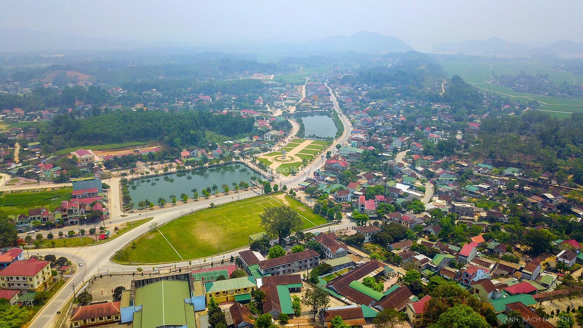 Thị trấn Thanh Chương. Ảnh tư liệu: Sách Nguyễn