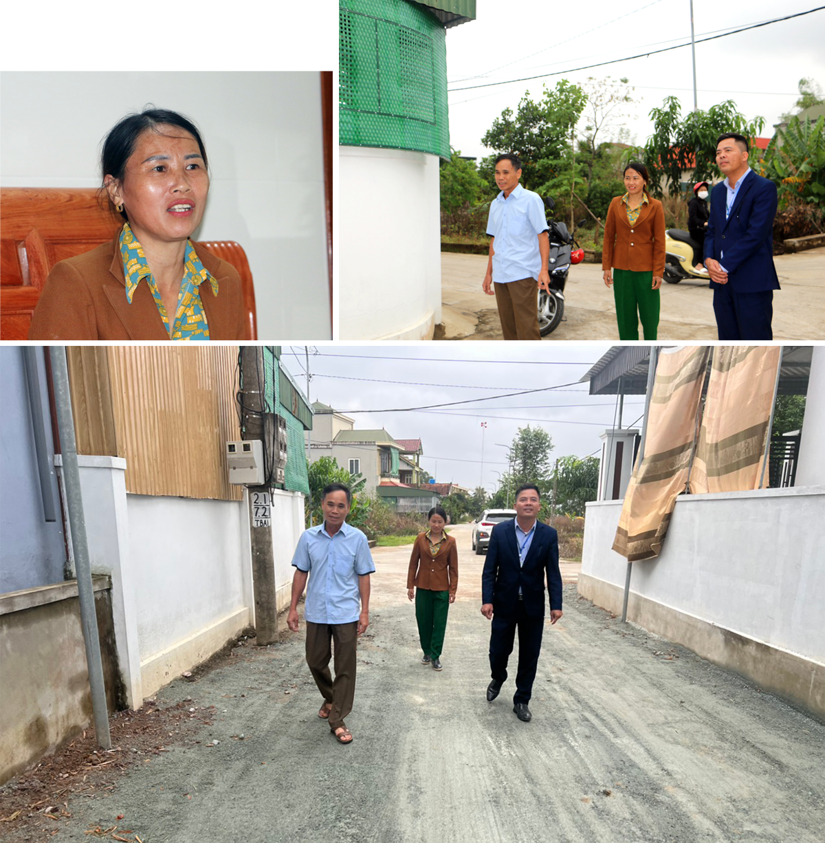 Chị Đinh Thị Tâm - tổ trưởng tổ hòa giải xóm 2, xã Hưng Phúc (Hưng Nguyên); Nhờ làm tốt công tác hòa giải cơ sở, góp phần quan trọng gắn kết tình làng, nghĩa xóm nên mọi chủ trương của Chi bộ, Ban quản lý xóm 2 trong xây dựng NTM được người dân đồng tình ủng hộ.