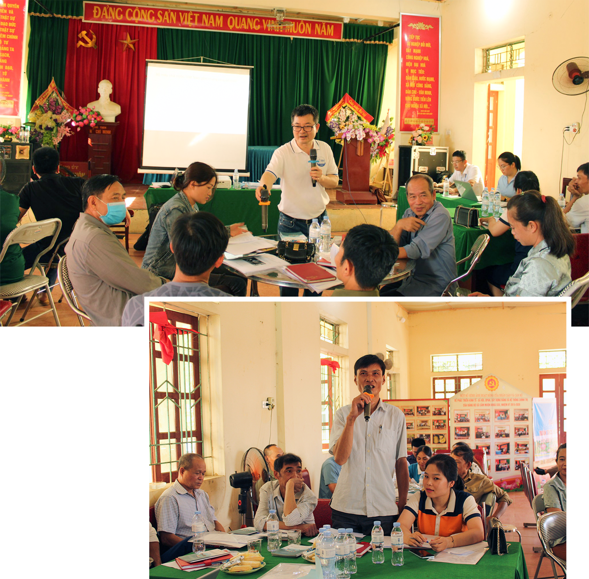 Tập huấn Nâng cao kiến thức pháp luật đất đai và kỹ năng cho Tổ hòa giải cơ sở CLB phụ nữ. Ảnh: Trường Giang