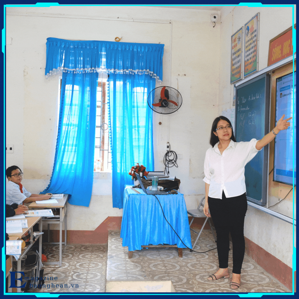 Giờ học Tiếng Anh của học sinh Trường THCS Lý Nhật Quang - Đô Lương