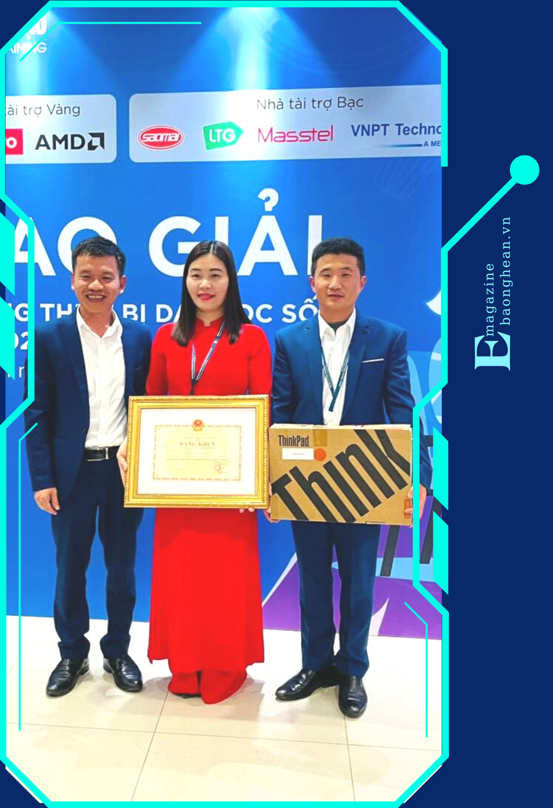 Các giáo viên Nghệ An đạt giải Nhất tại Cuộc thi Xây dựng Thiết bị dạy học số năm 2022 do Bộ Giáo dục và Đào tạo tổ chức