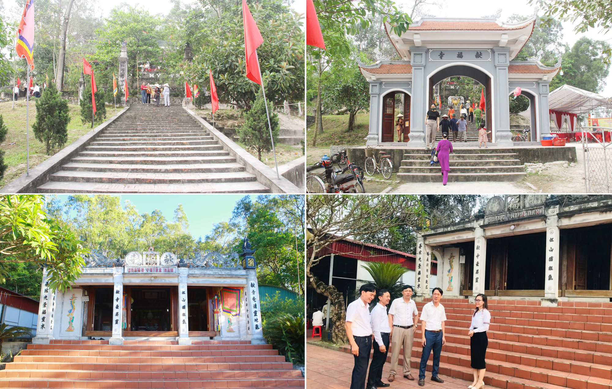 Chùa Chợ Hến toạ lạc trên vị trí, cảnh quan đẹp và hiện đang lưu giữ nhiều hiện vật có giá trị. Ảnh: Mai Hoa