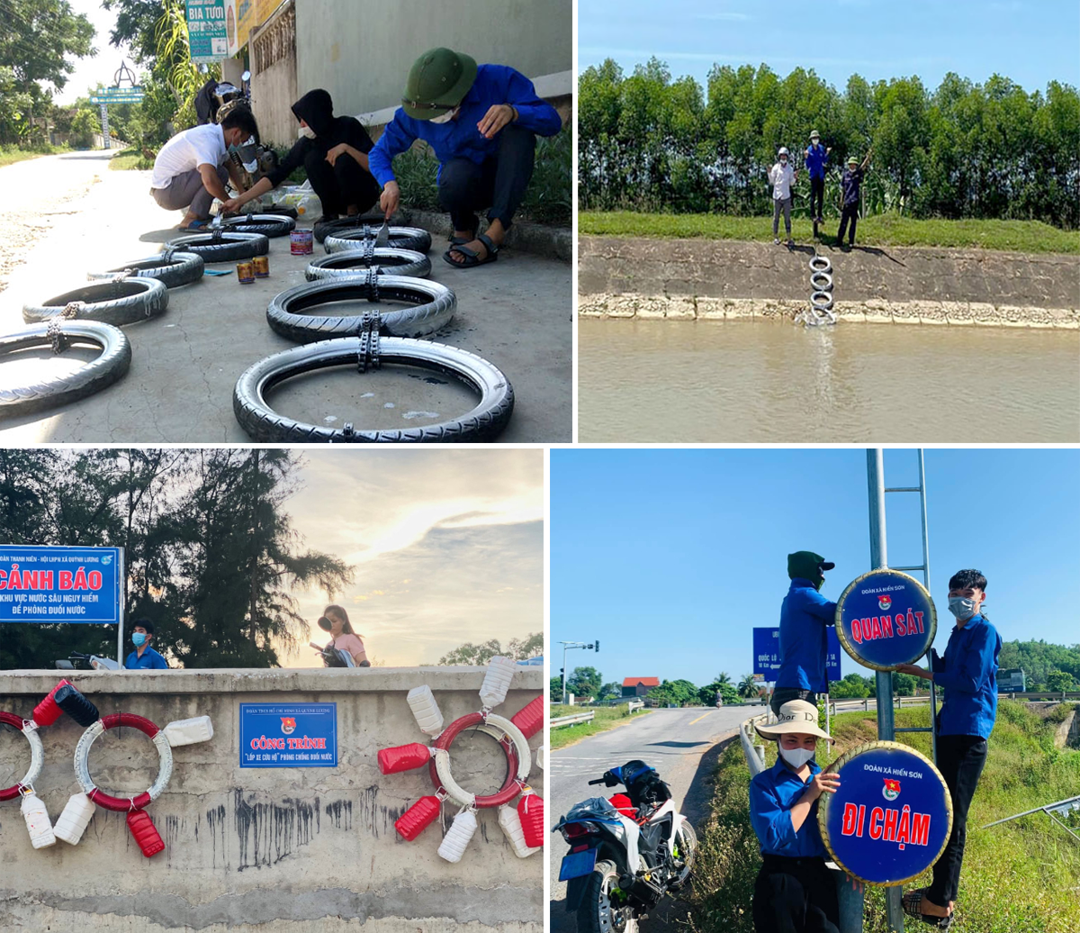 Đoàn viên thanh niên ở các huyện Yên Thành, Quỳnh Lưu, Đô Lương