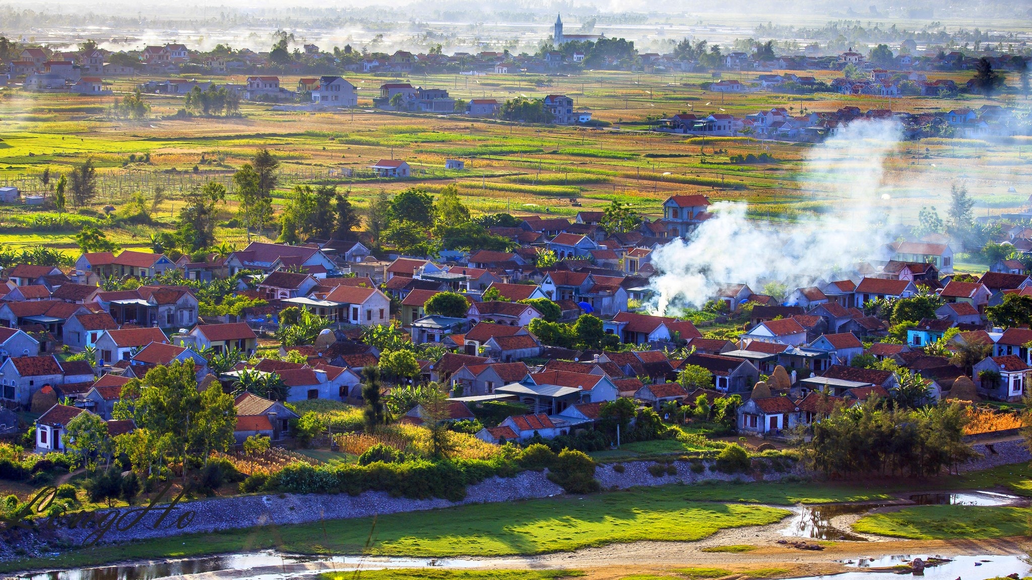 Một góc xã Quỳnh Bảng (Quỳnh Lưu). Ảnh: Hồ Long
