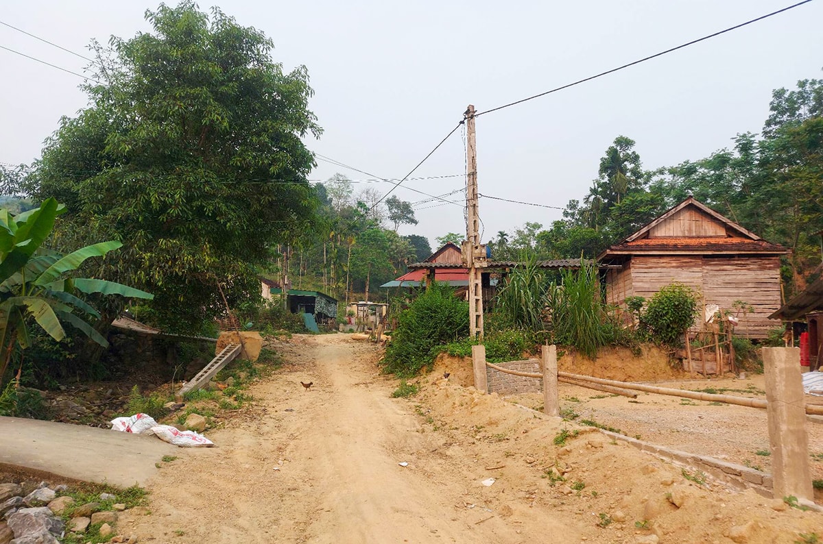 Bản Kẻ Tre, xã Thạch Ngàn.