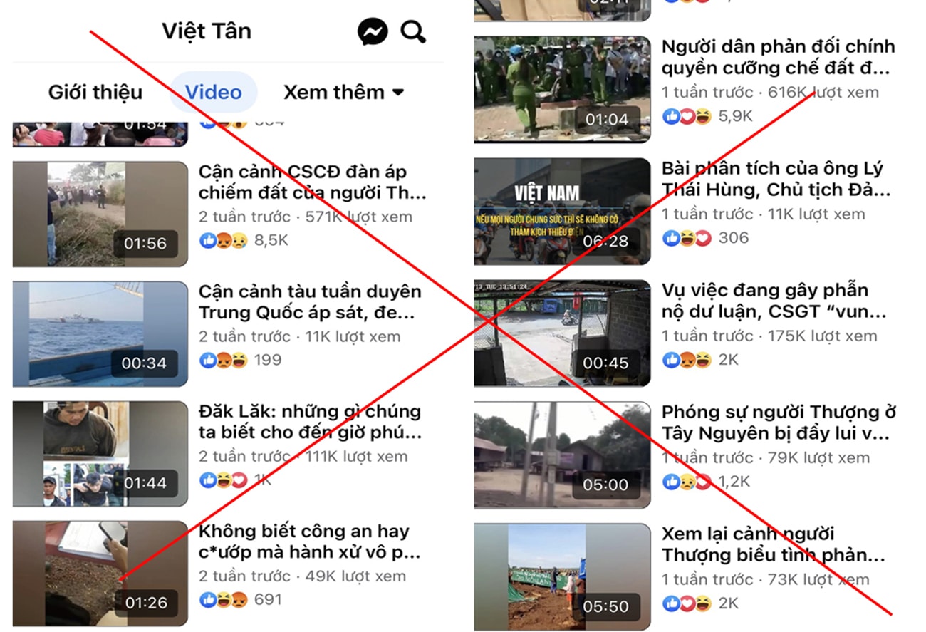 Tổ chức khủng bố Việt Tân cắt ghép, dàn dựng hàng trăm video clip xuyên tạc, bóp méo các sự việc ở Việt Nam.jpg