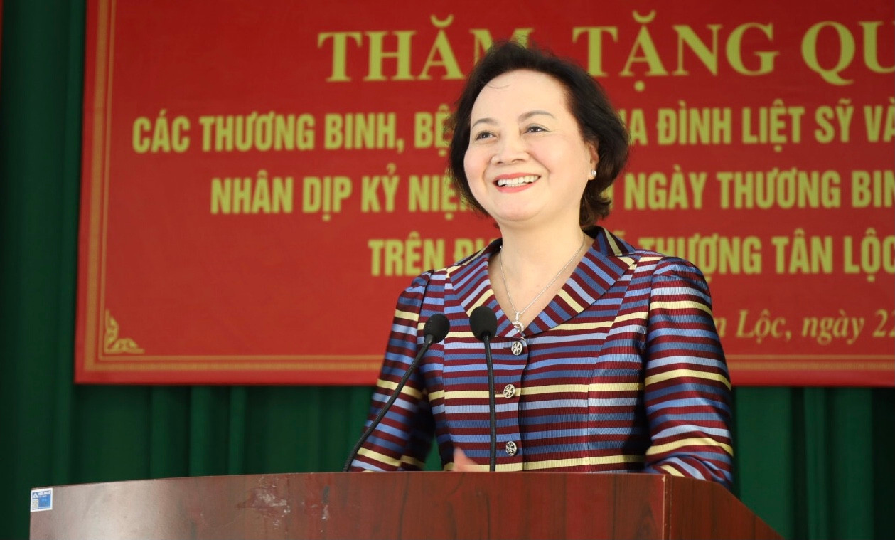 bna-Bộ trưởng Bộ Nội vụ Phạm Thị Thanh Trà phát biểu tại buổi lễ.jpg