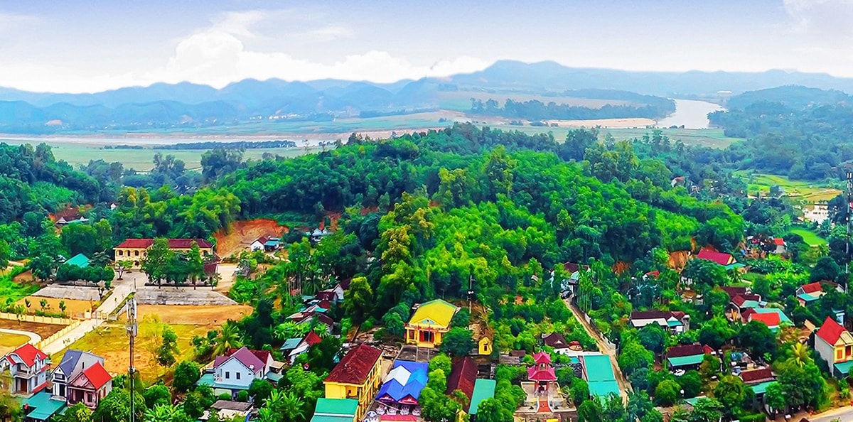 Một góc xã Long Sơn (Anh Sơn) hiện nay. Ảnh: Quang Dũng