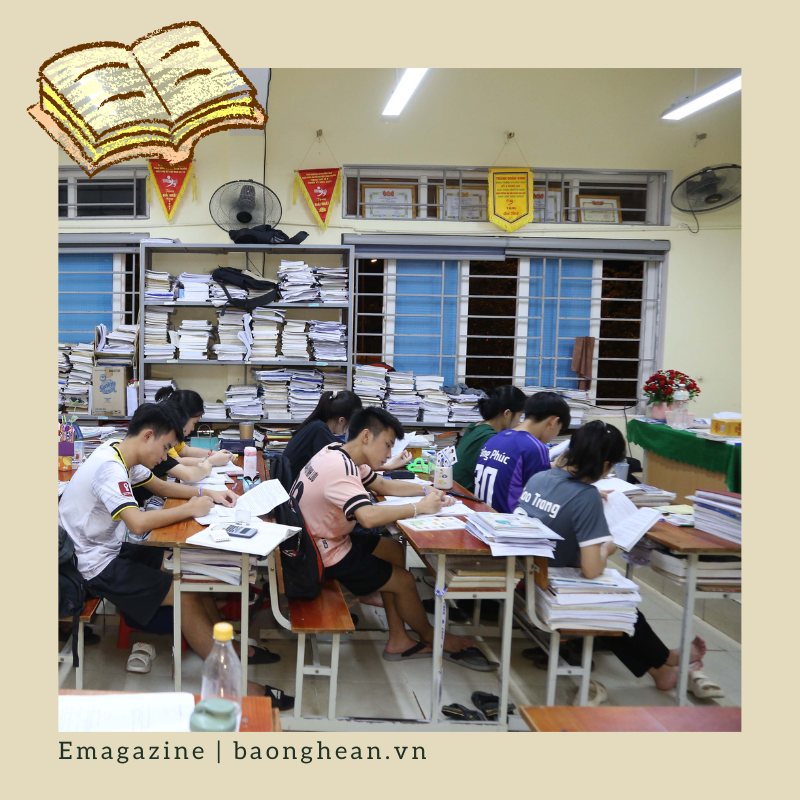 Những buổi tối tự học tại Trường PT DTNT THPT số 2.