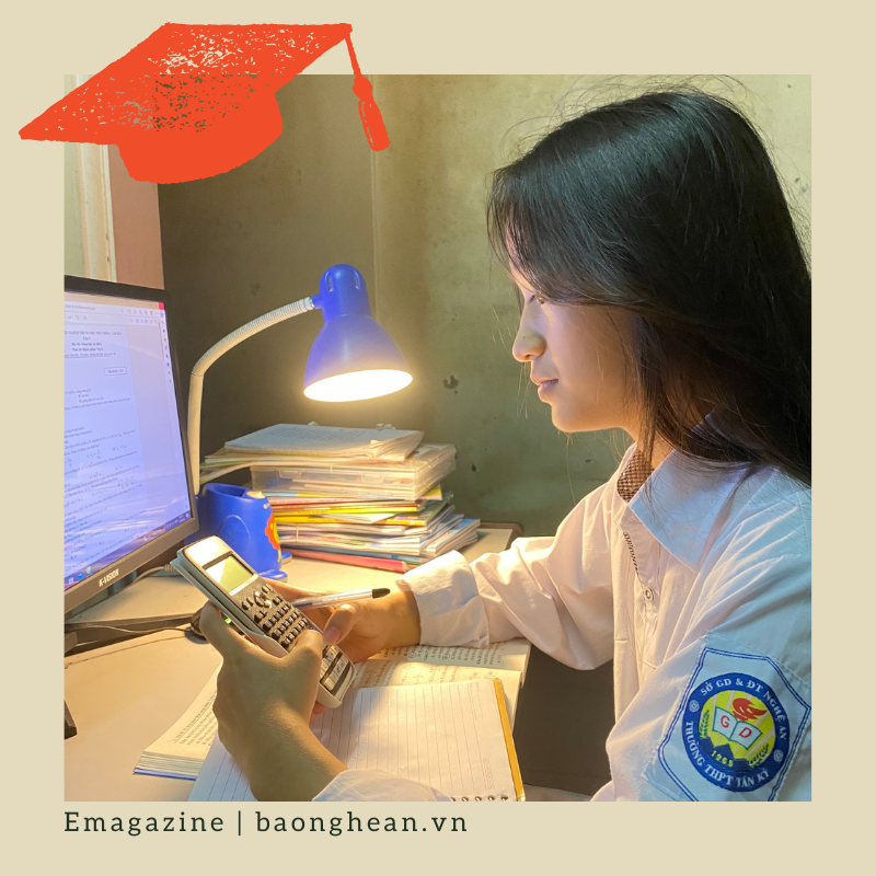 Học sinh Hoàng Trang là học sinh duy nhất của Trường THPT Tân Kỳ được tuyên dương.