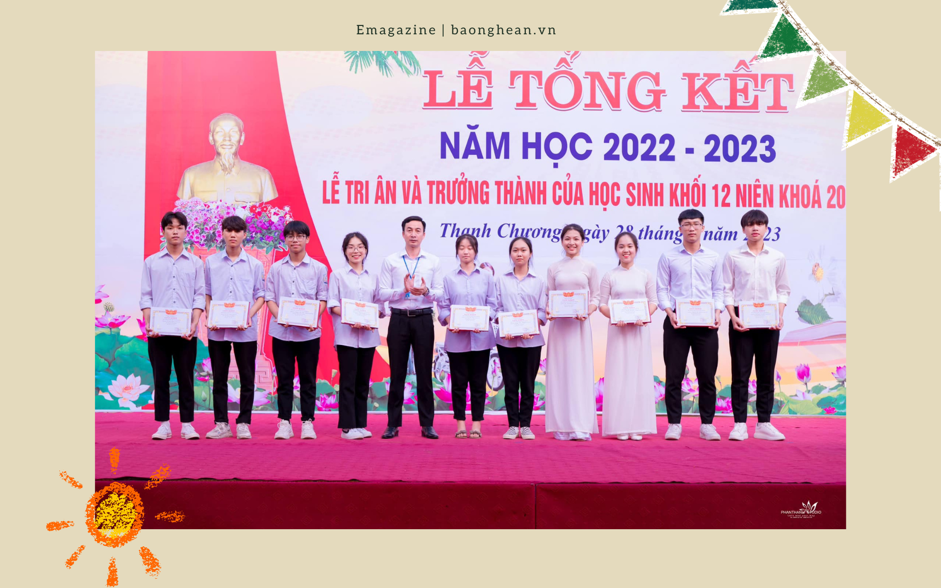 Học sinh Trường THPT Nguyễn Cảnh Chân có thành tích cao trong kì thi vừa qua.
