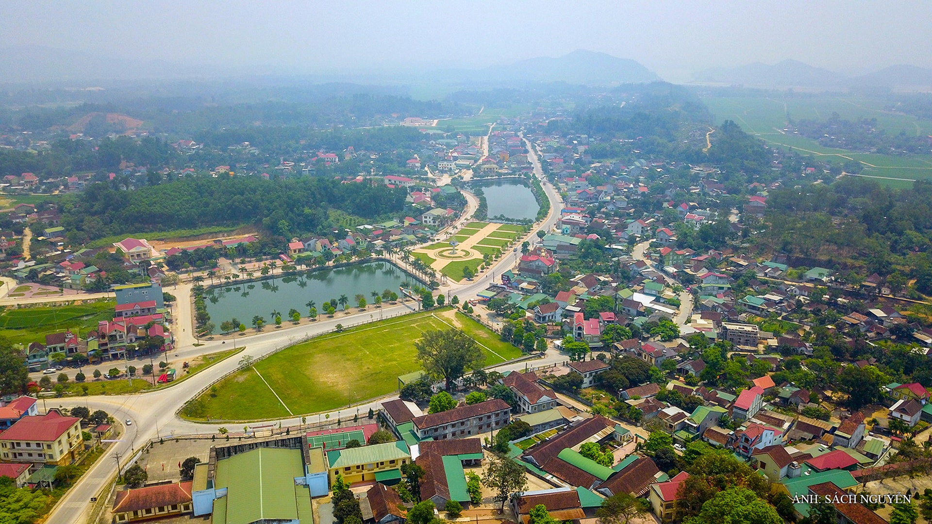Quang cảnh thị trấn Thanh Chương.