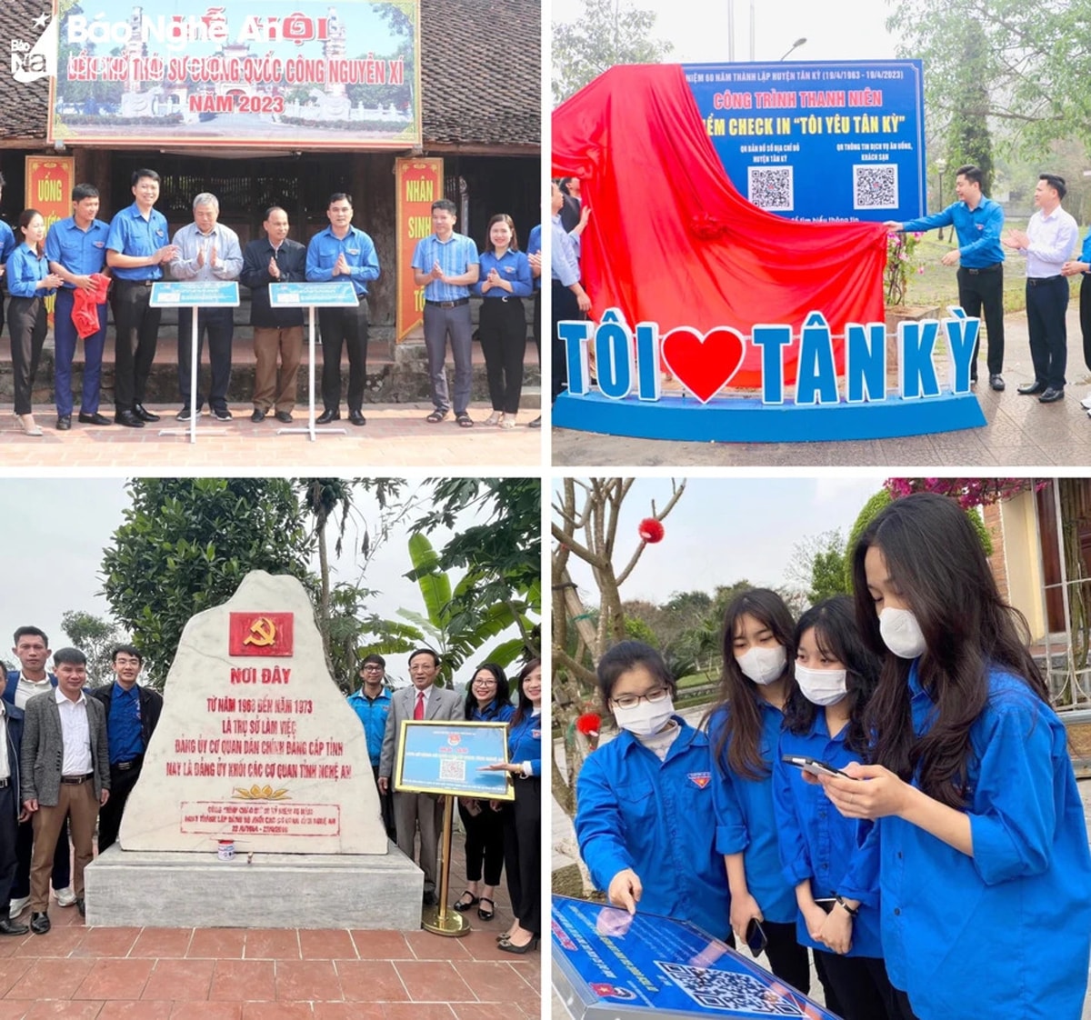 Tuổi trẻ Nghệ An đã hoàn thành số hóa hơn 100 điểm di tích lịch sử, văn hóa, điểm du lịch trên địa bàn toàn tỉnh. Ảnh: TĐNA