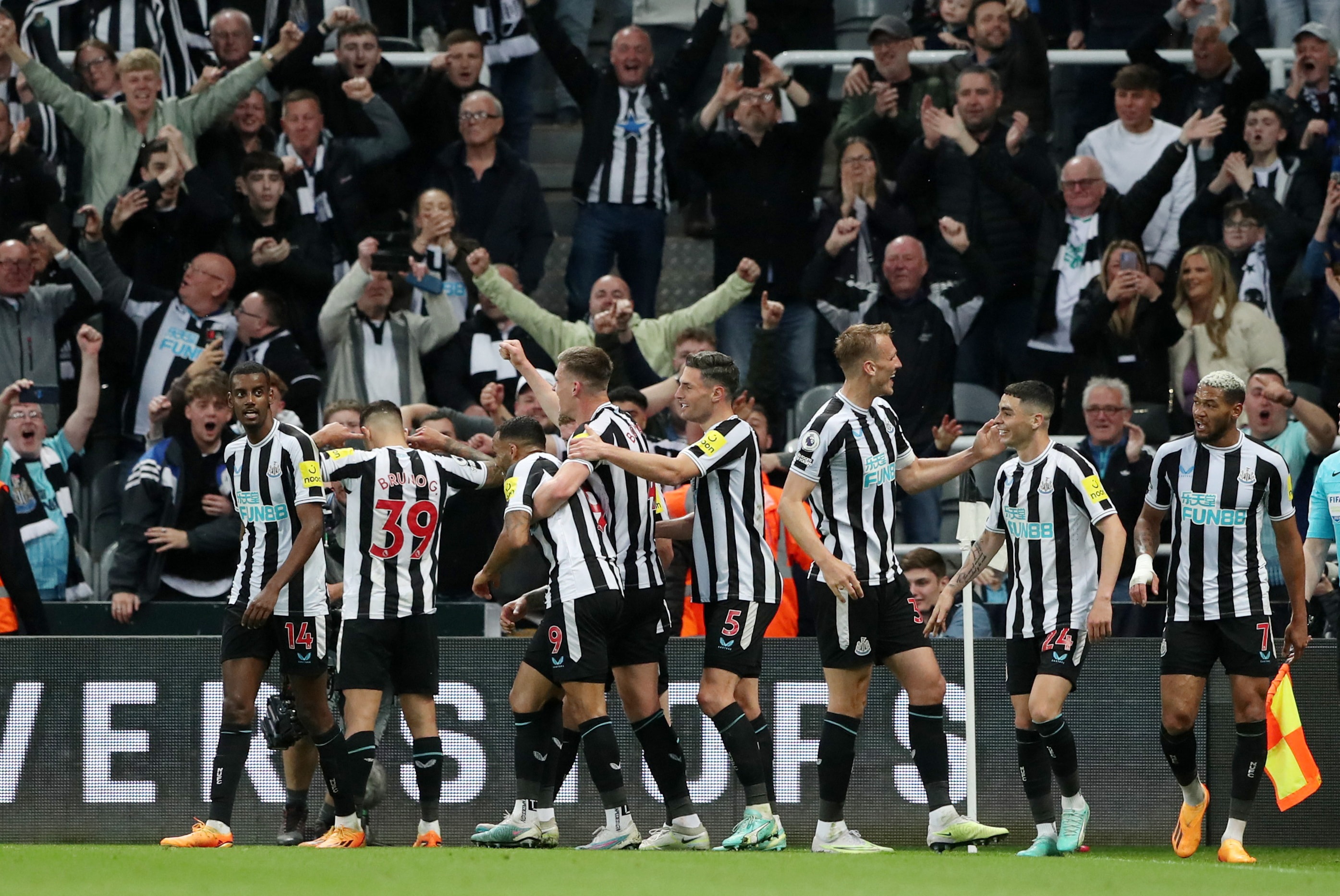 Clinical Newcastle crush Brighton as top-four finish looms | Reuters