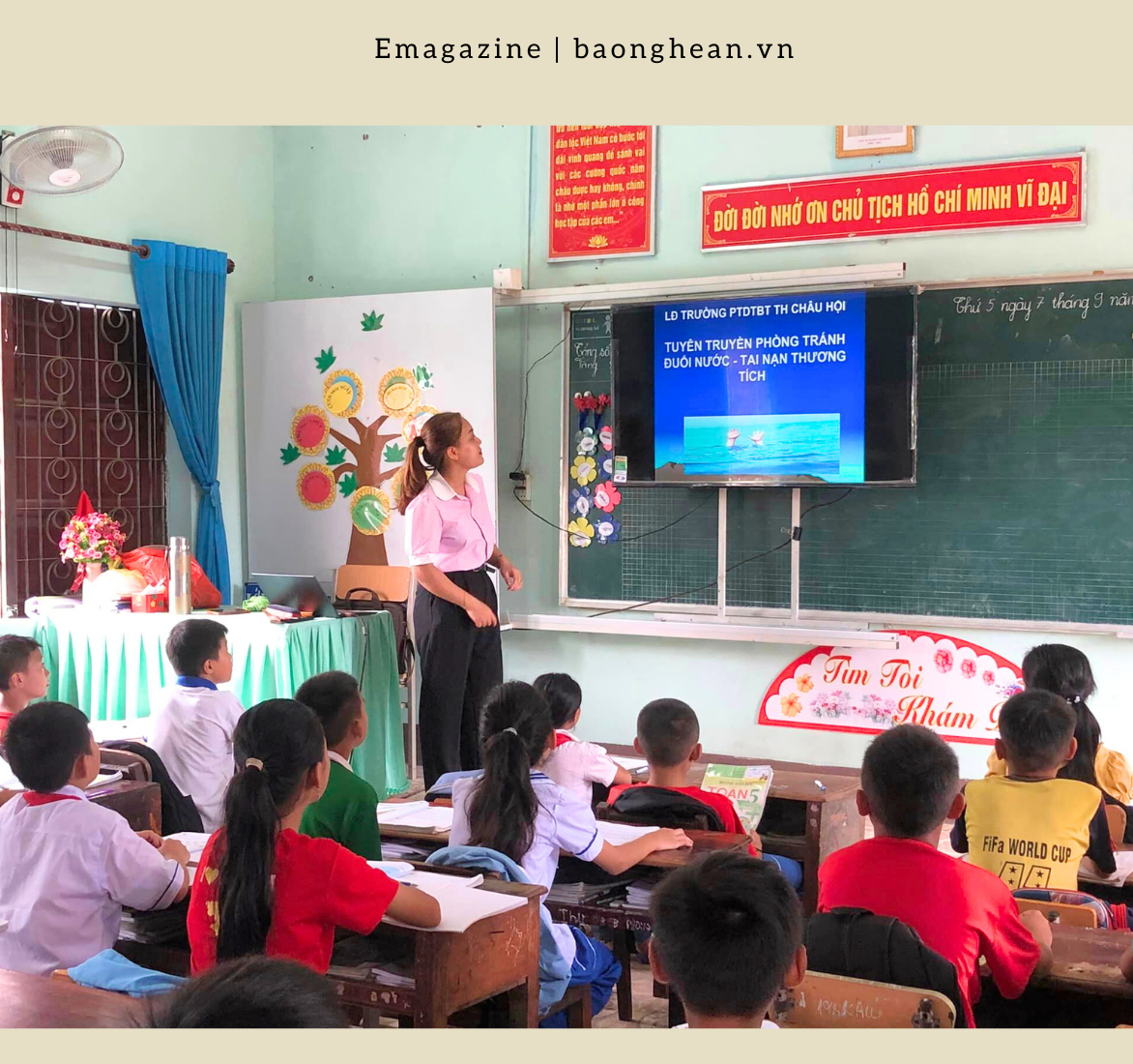 Giờ học của học sinh huyện Quỳ Châu.