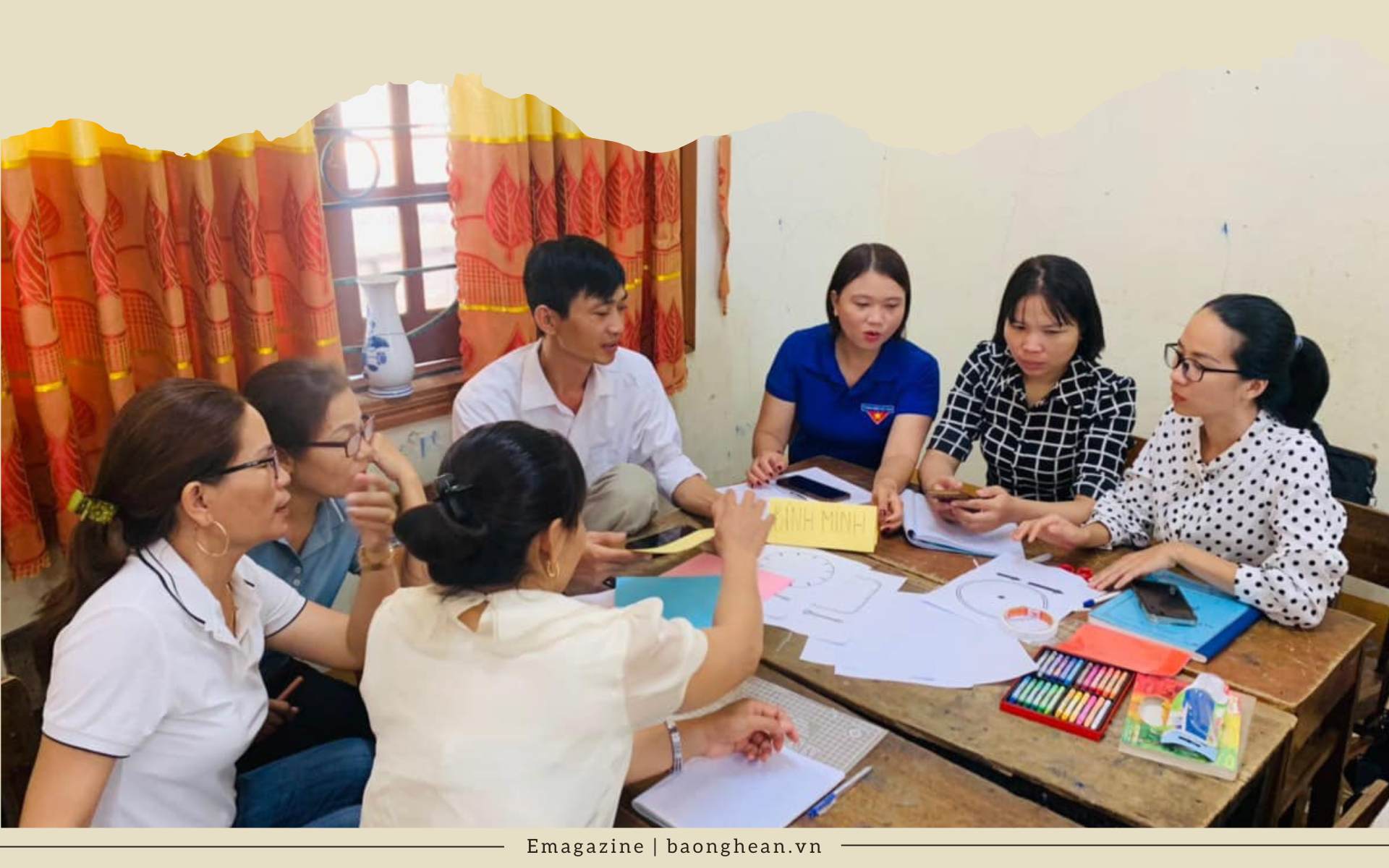Buổi tập huấn của giáo viên huyện Tương Dương.