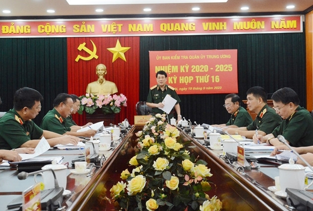 Đại tướng Lương Cường chủ trì kỳ họp thứ 16. Ảnh QĐND.jpeg