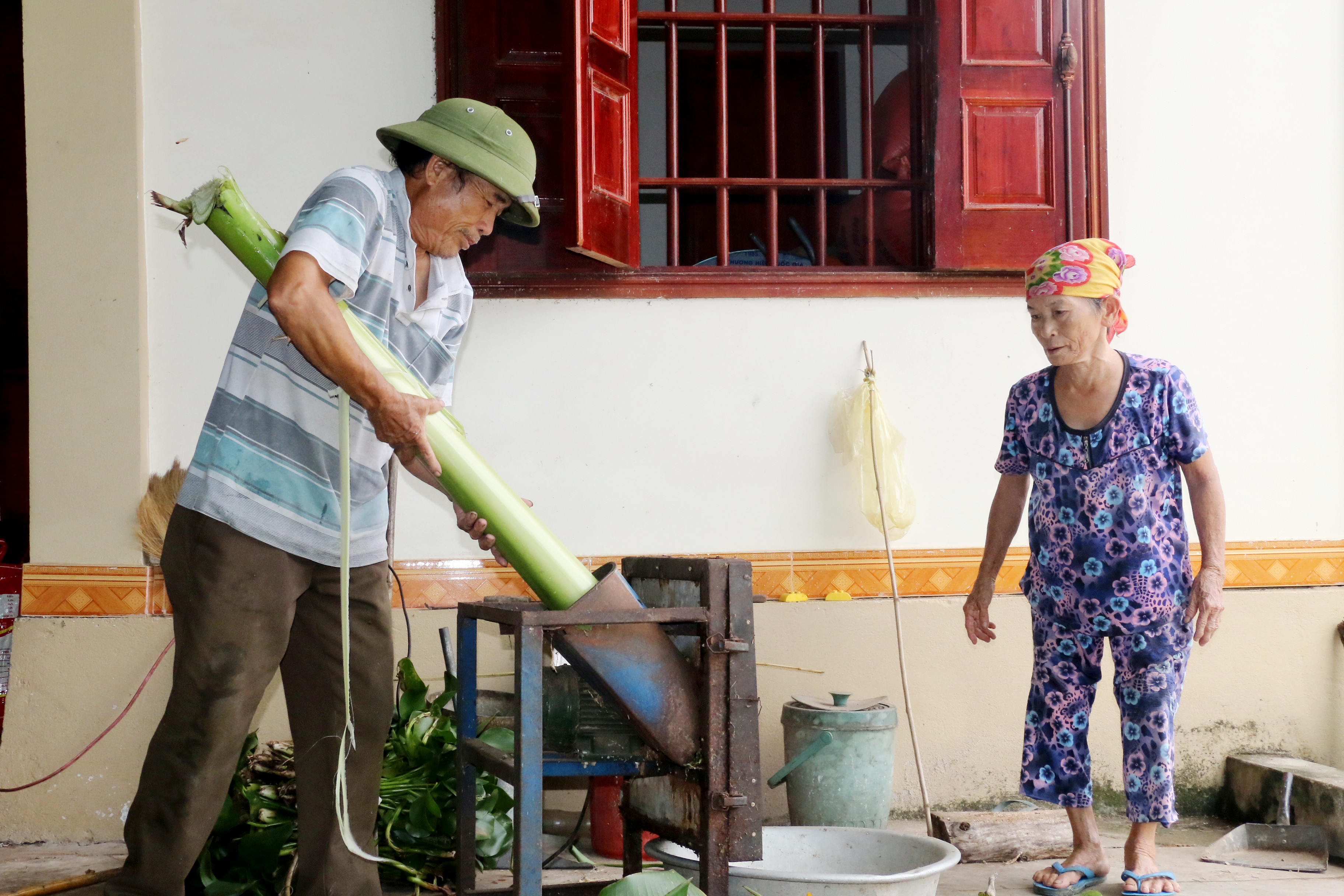 bna_Dù tuổi đã cao nhưng nhiều người già ở huyện Yên Thành vẫn phải tiếp tục lao động.jpg
