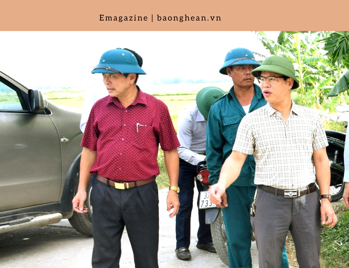 Cơ quan chức năng kiểm tra công tác phòng chống dịch bệnh lở mồm long móng. Ảnh: Xuân Hoàng