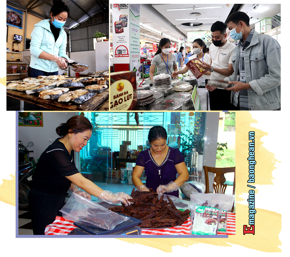 Nhiều sản phẩm đặc trưng của địa phương vươn xa, tạo sinh kế bền vững cho người dân bản địa. Ảnh: T.P - Q.A