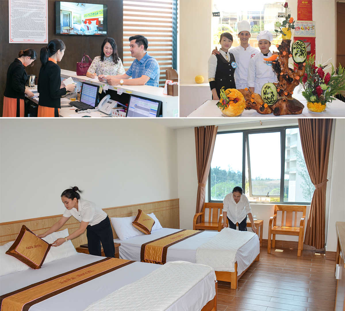 Cần nâng cao chất lượng tay nghề, thái độ phụ vụ để thương hiệu du lịch cửa lò thêm tỏa sáng. Hình ảnh chỉ có tính minh họa