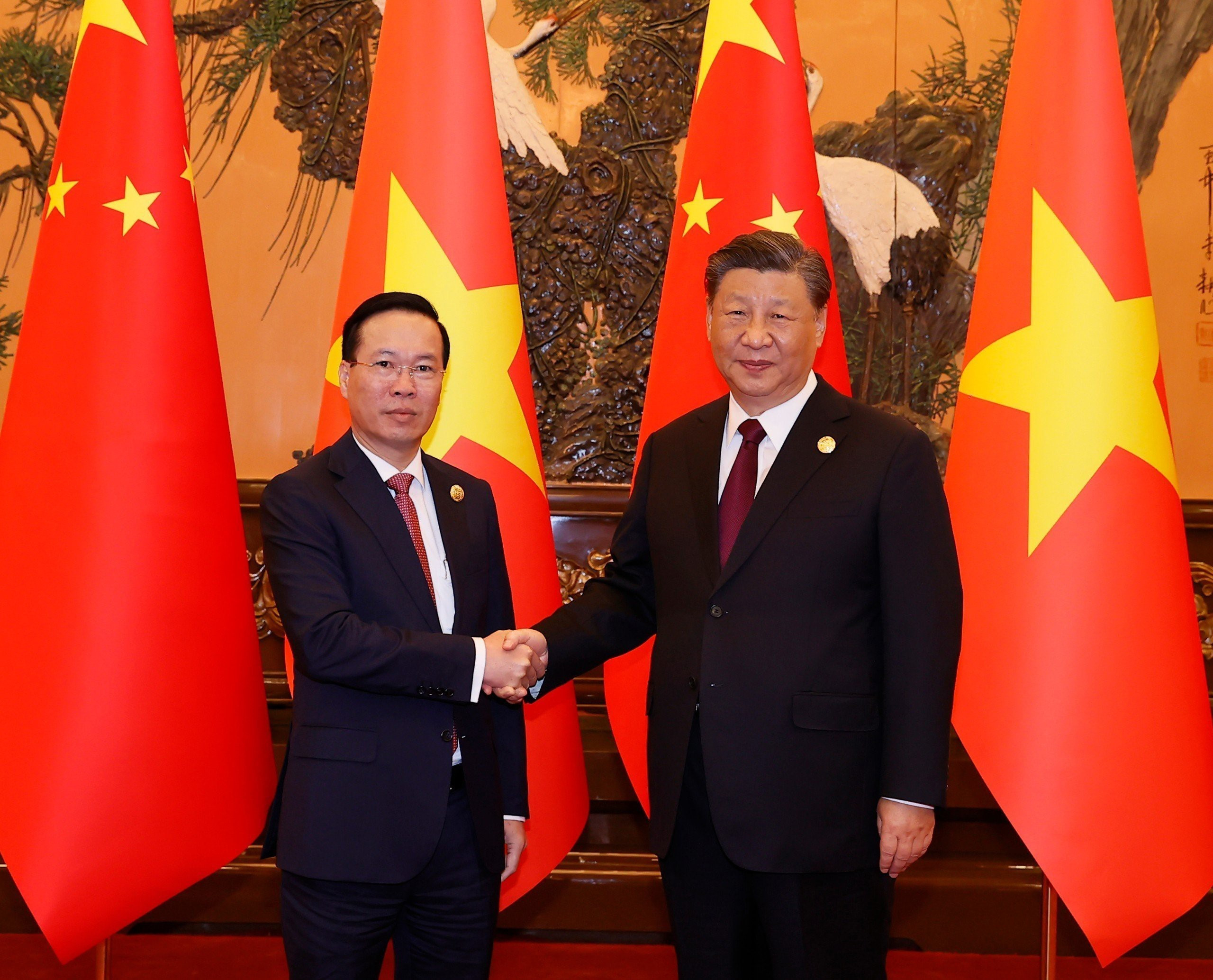 Chủ tịch nước Võ Văn Thưởng hội kiến với Tổng Bí thư, Chủ tịch nước Trung Quốc Tập Cận Bình.jpeg