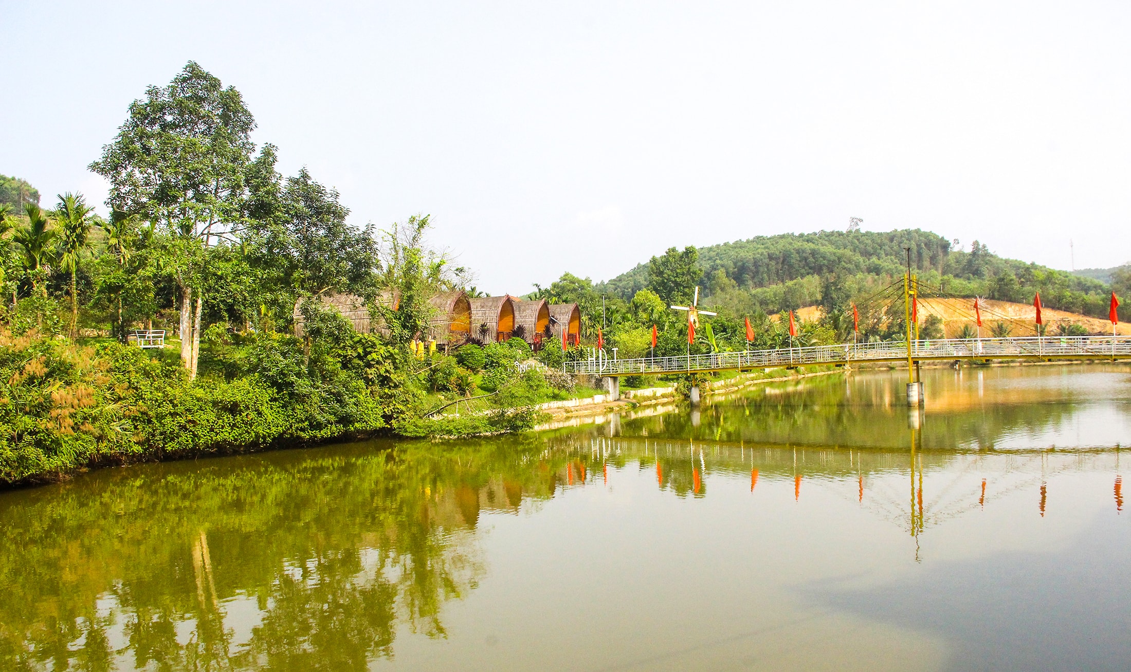 Không gian sinh thái tại điểm du lịch sinh thái HDT. Ảnh: Mai Hoa