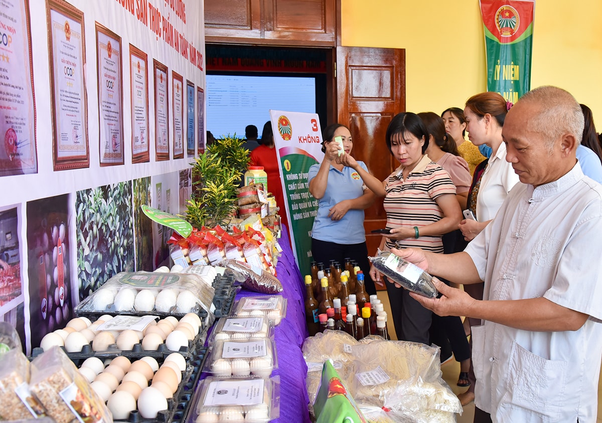 Hội Nông dân tỉnh đẩy mạnh triển khai các mô hình sản xuất chế biến nông sản an toàn. Ảnh: Thanh Lê