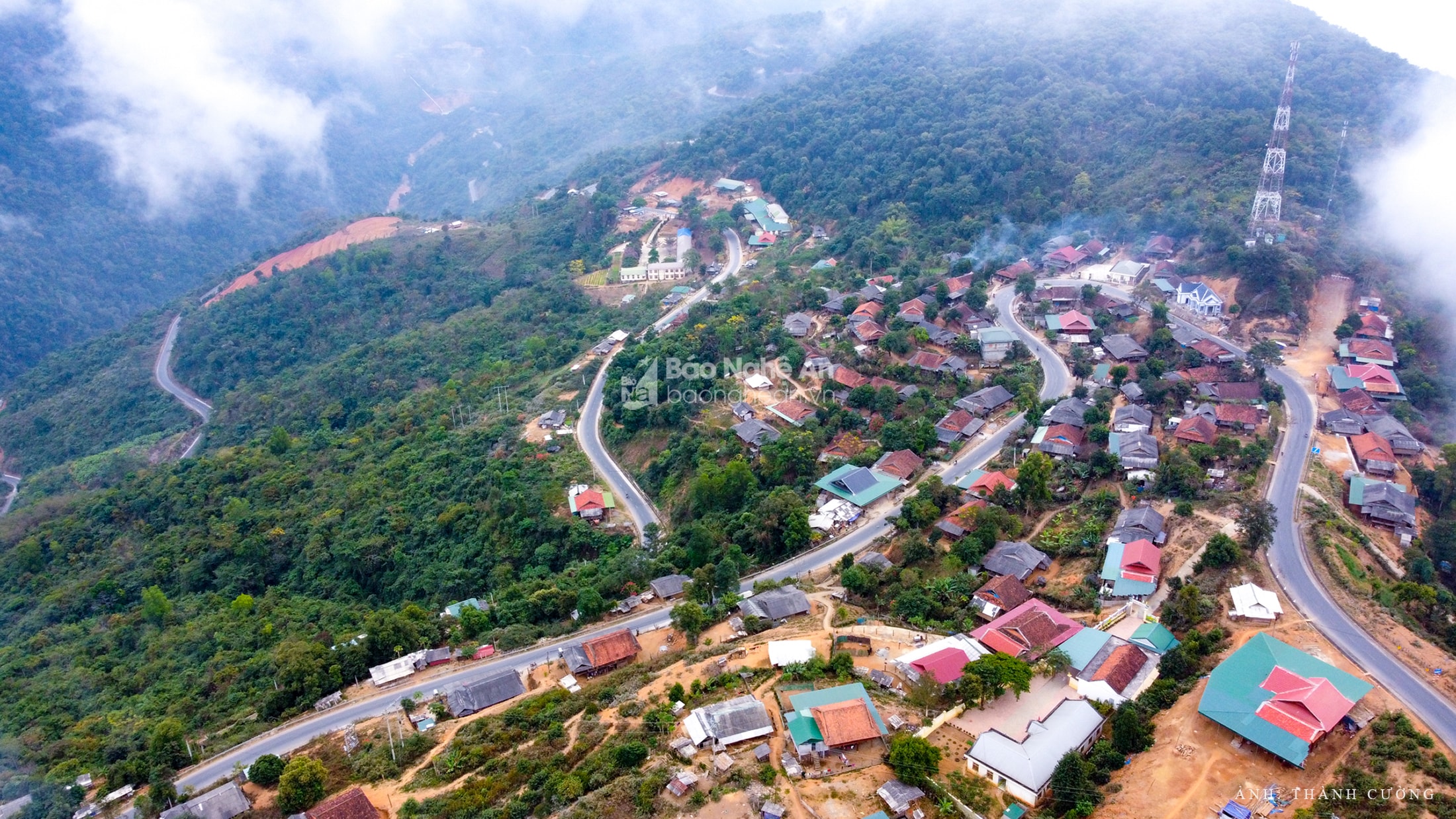 Một góc xã Nậm Cắn, huyện Kỳ Sơn. Ảnh: Thành Cường