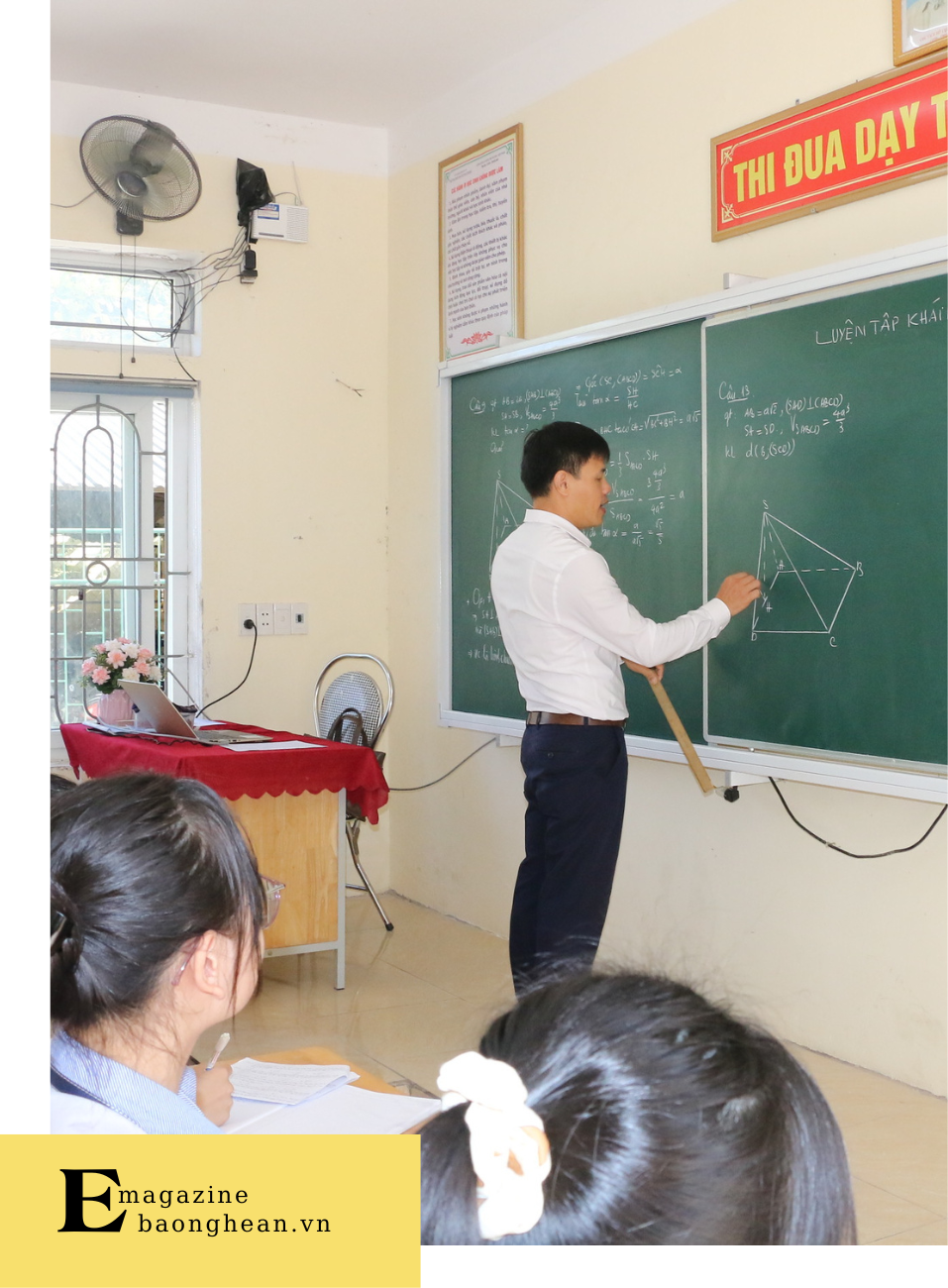 Giờ học của học sinh Trường THPT Nguyễn Duy Trinh.
