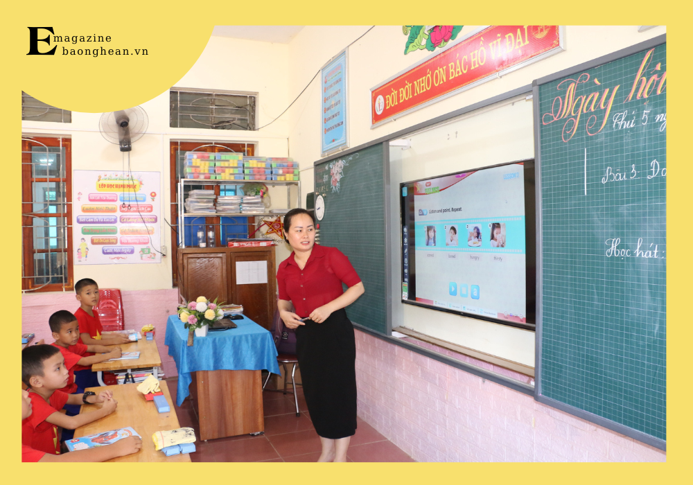 Các phòng học được đầu tư khang trang của Trường Tiểu học Nghĩa Lâm - Nghĩa Đàn.