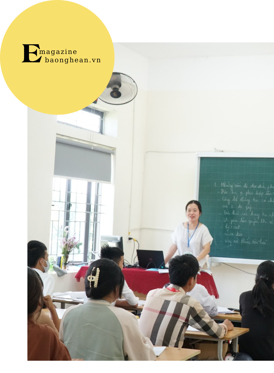 Nhiều lớp học ở Trường THPT Mường Quạ được đầu tư khang trang nhờ nguồn vận động tài trợ.