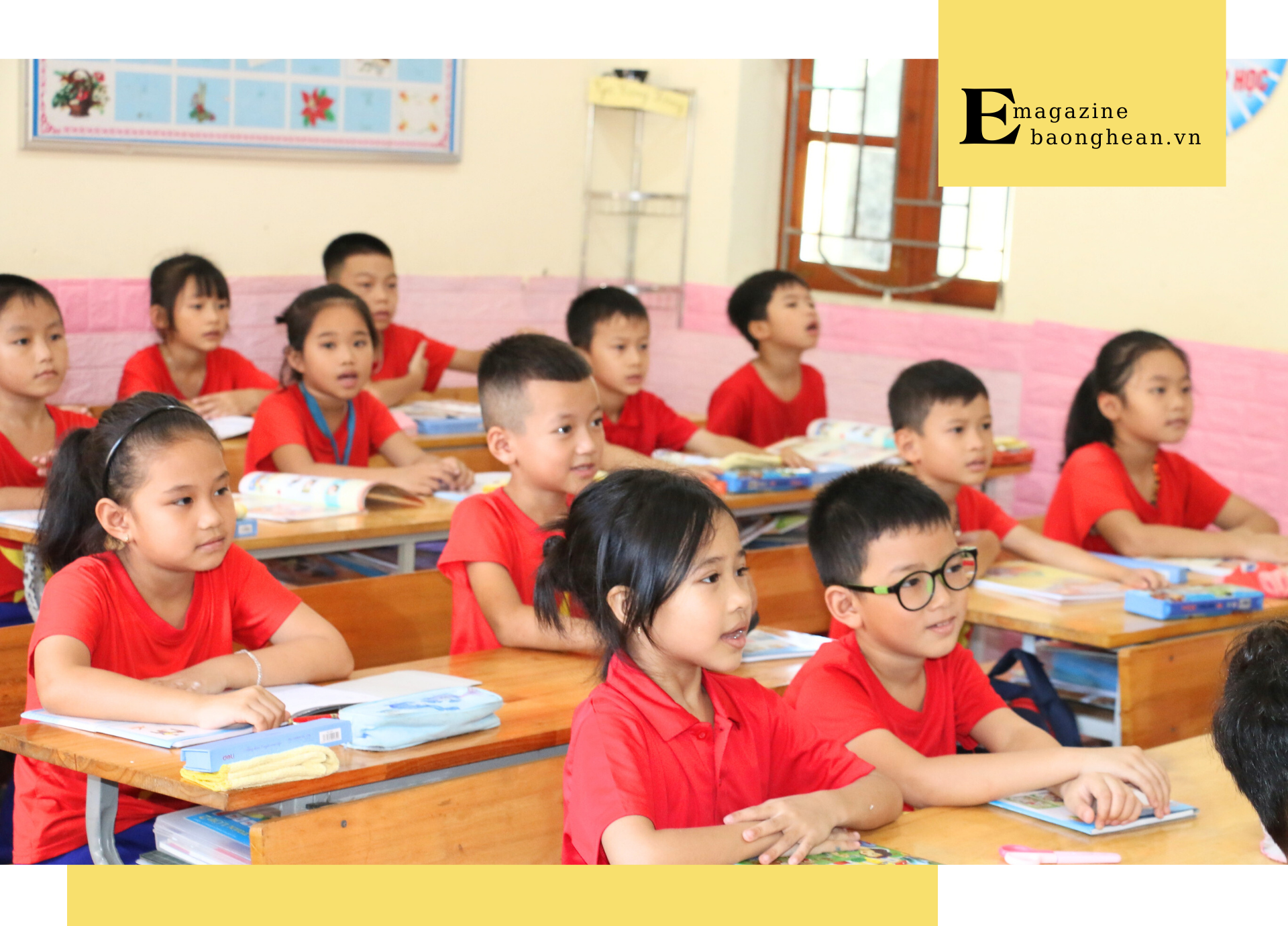 Học sinh Trường Tiểu học Nghĩa Lâm - Nghĩa Đàn.