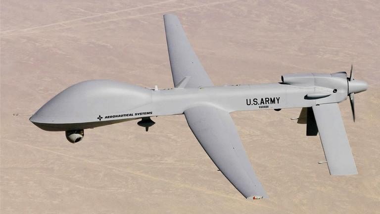 Máy bay không người lái chiến đấu MQ-1C Gray Eagle của quân đội Mỹ. Ảnh RT.jpeg